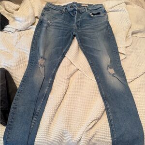 Allsaints Distressed Blue Men’s Jeans